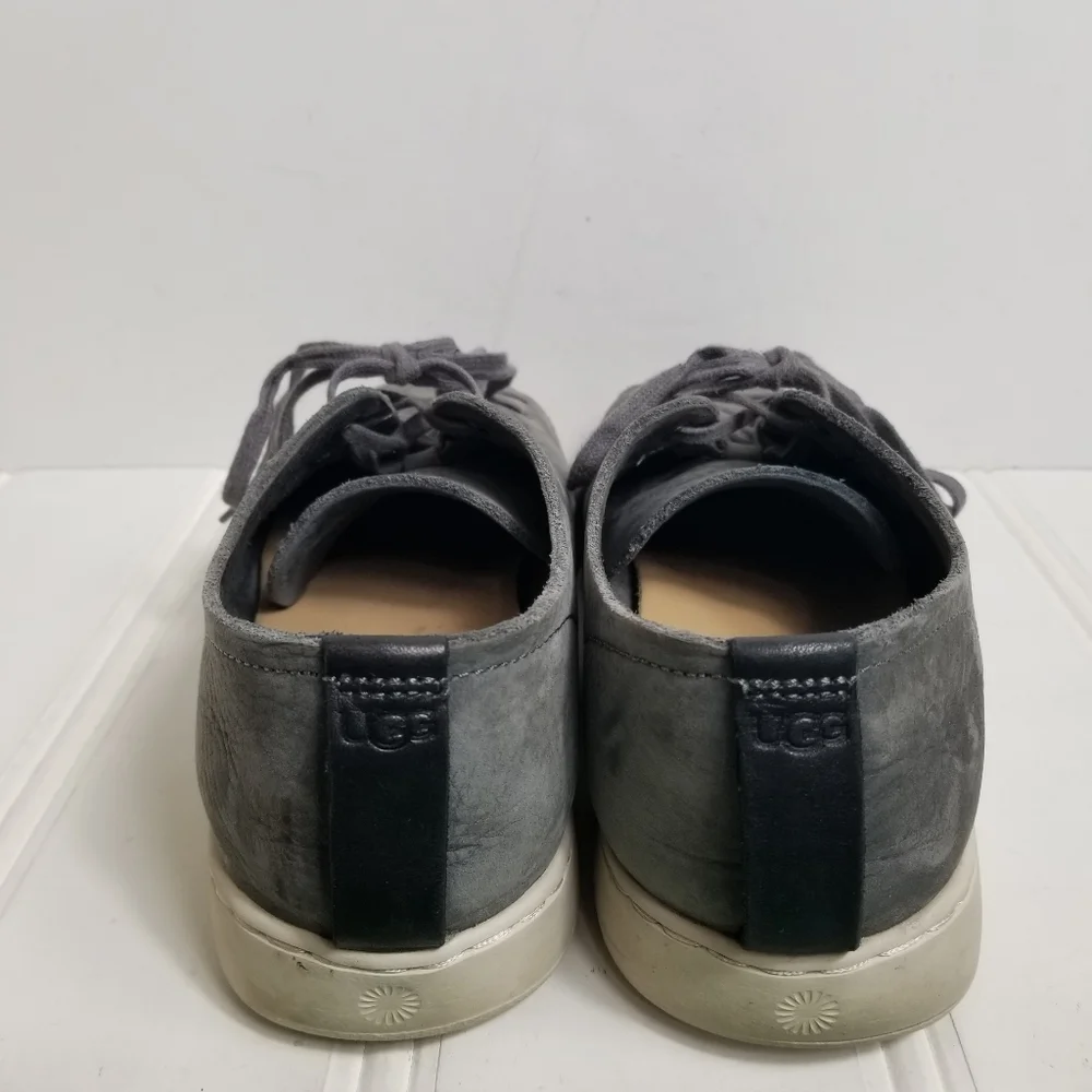 UGG Sneakers Men’s 9.5 Pismo Gray Nubuck Slip On Casual Comfort Shoes